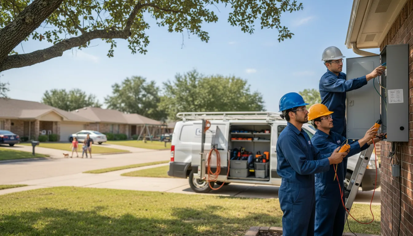Certified electrician providing emergency electrical services in Bruceville, TX
